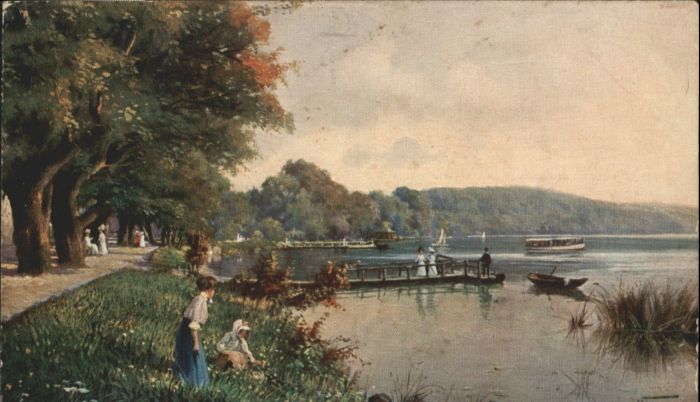 Malente-Gremsmuehlen romenade Dieksee Künstler N. Beraud x