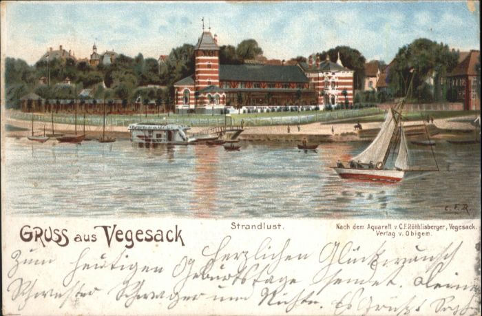 Vegesack Strandlust Künstler C. F. Röthlisberger