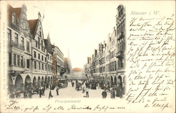 Muenster Westfalen Münster Principalmarkt