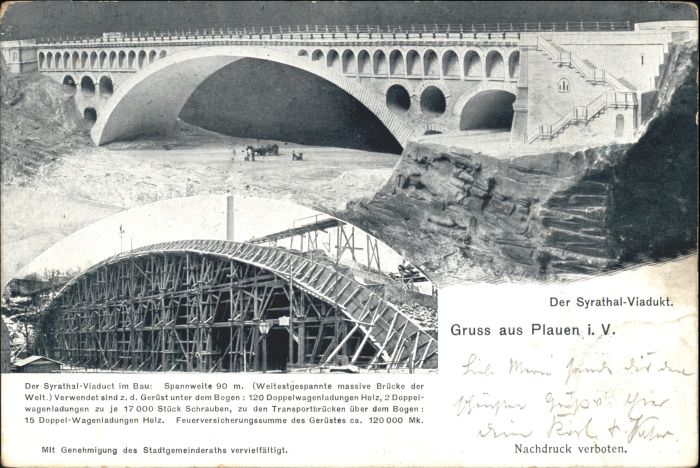 Plauen Vogtland Syrathal-Viadukt