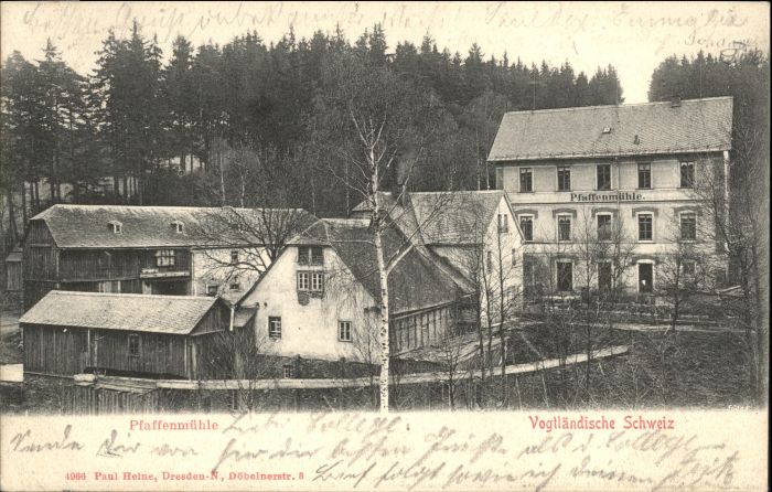 Pfaffenmuehle Joessnitz tempelabschlag] Pfaffenmühle x