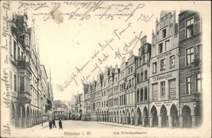 Muenster Westfalen Münster Prinzipalmarkt