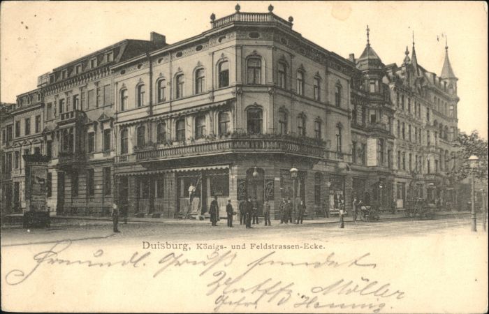 Duisburg Ruhr Duisburg Ecke Königsstrasse Feldstrasse