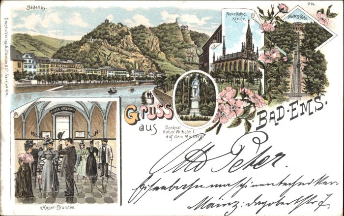 Bad Ems Mahlberg-Bahn Denkmal Kaiser Wilhelm I.