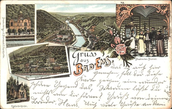 Bad Ems Griechische Kirche Kraehnchen-Brunnen