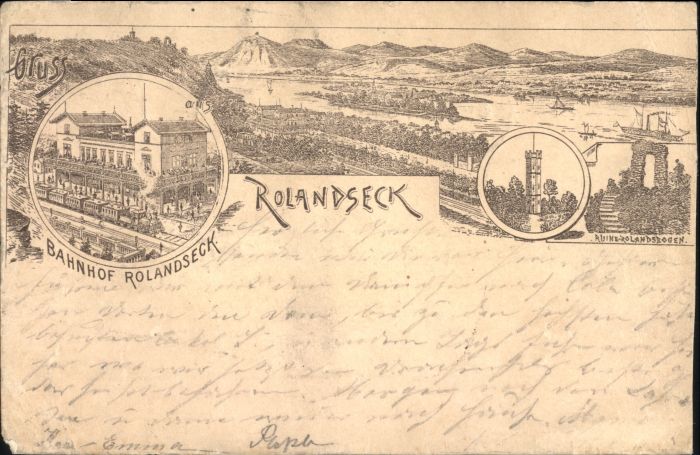 Rolandseck Bahnhof Ruine Rolandsbogen