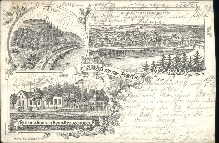 Werden Ruhr Werden Die Platte Restauration Herm. Kr