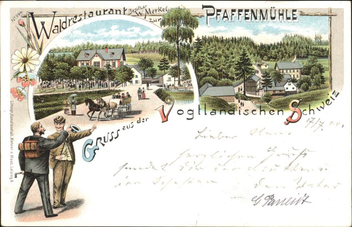 Plauen Vogtland Plauen [Stempelabschlag] Waldrestaurant