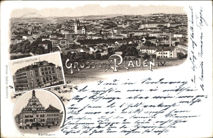 Plauen Vogtland Plauen Industrieschule Rathaus
