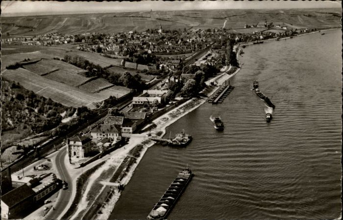 Nierstein Rhein Nierstein Fliegeraufnahme