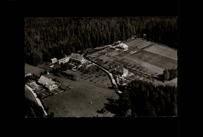 Koenigsfeld Schwarzwald Koenigsfeld Sanatorium Kinderweide Fliegeraufnahme