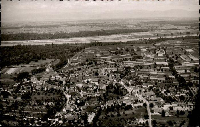 Breisach Rhein Breisach Fliegeraufnahme Brukheim