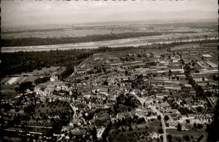 Breisach Rhein Breisach Fliegeraufnahme Brukheim