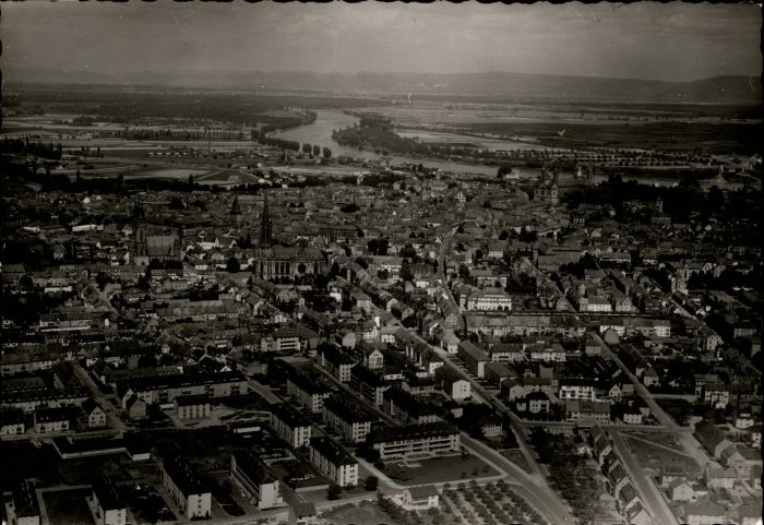 Speyer Rhein Speyer Fliegeraufnahme