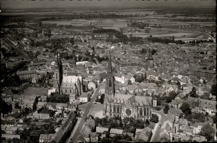 Speyer Rhein Speyer Fliegeraufnahme