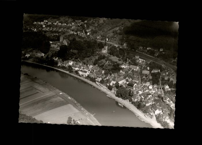 Neckarsteinach Fliegeraufnahme