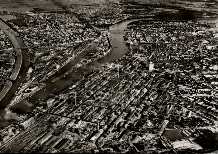 Ludwigshafen Rhein Fliegeraufnahme