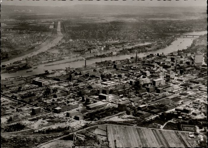 Ludwigshafen Rhein Fliegeraufnahme