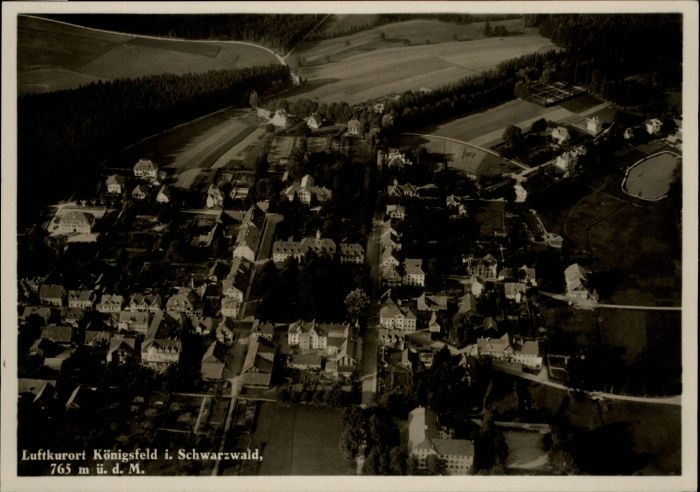 Koenigsfeld Schwarzwald Königsfeld Fliegeraufnahme