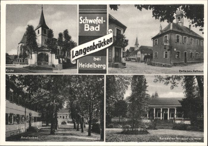 Langenbruecken irche Rathaus Amalienbad