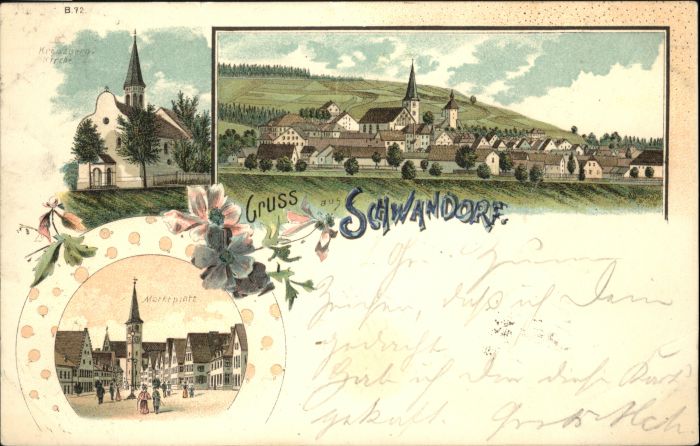 Schwandorf Marktplatz Kirche