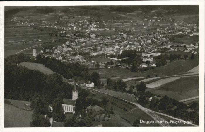 Deggendorf Donau Deggendorf Fliegeraufnahme