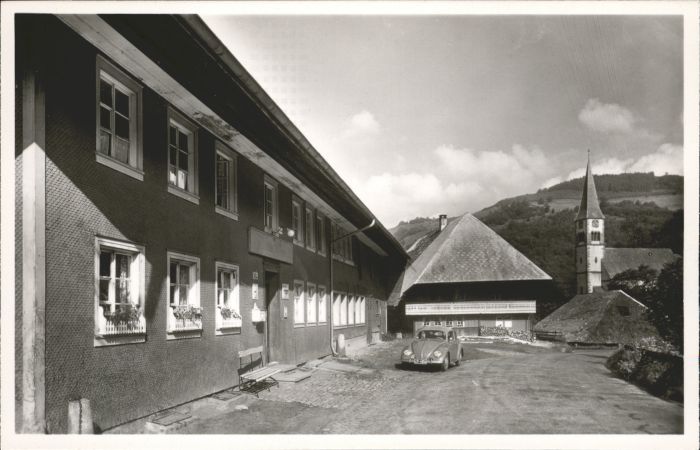 Geschwend Schwarzwald Schoenau Gasthaus Pension zum Roessle VW Kaefer *