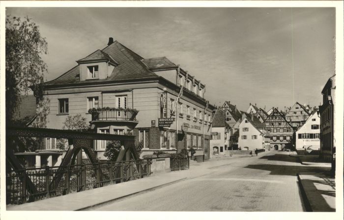 Riedlingen Donau Wuerttemberg Hotel zur Bruecke *