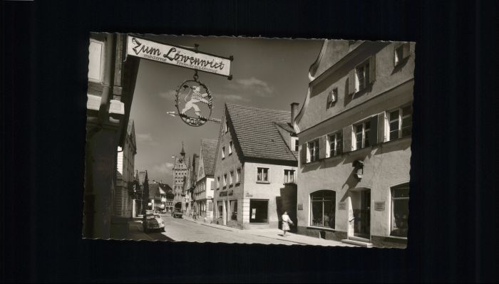 Weissenhorn Schwaben Hauptstrasse Gaststätte zum Lö