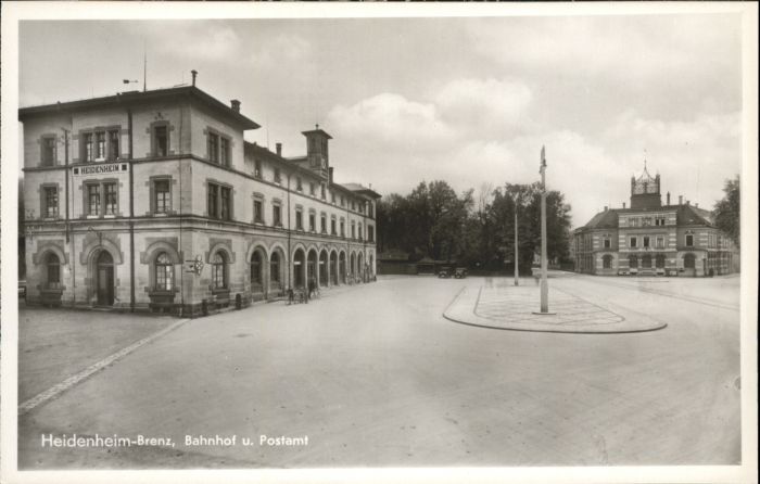 Heidenheim Brenz Bahnhof Post