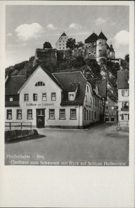 Heidenheim Brenz Gasthaus zum Schwanen Schloss Hellenste