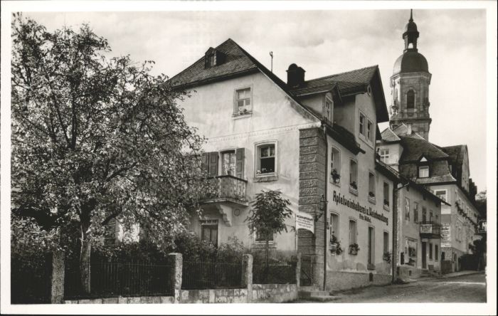 Goessweinstein raenkische Schweiz Wirtschaft Fremdenheim Weinhandlung Fritz Woel