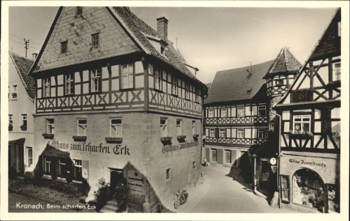 Kronach Oberfranken Kronach Gasthaus zum scharfen Eck