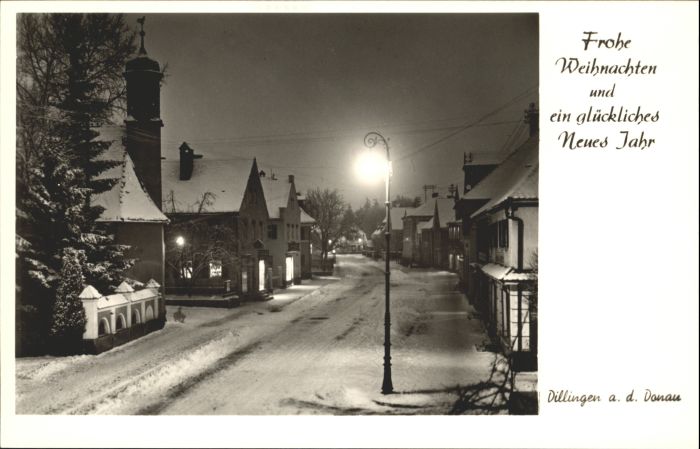 Dillingen Donau Weihnachtskarte