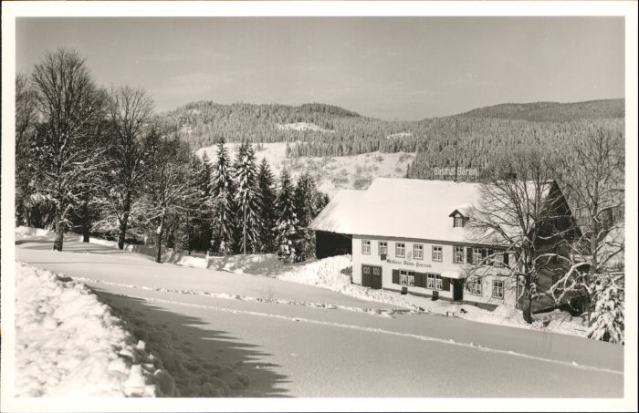 Baerental Feldberg chwarzwald Gasthof zum Baeren Altglashuetten *