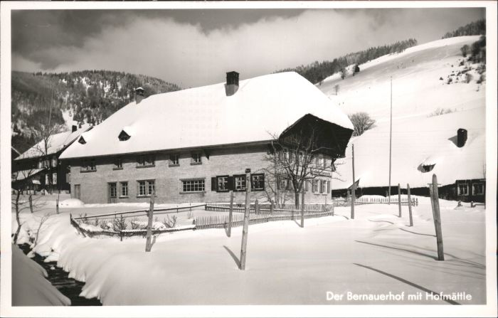 Bernau Schwarzwald Gasthof Fremdenheim Bernauerhof