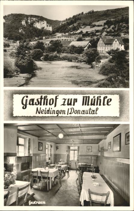 Neidingen Beuron Neidingen Donautal Hausen Tal Gasthof zur Muehle
