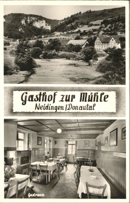 Neidingen Beuron Neidingen Donautal Hausen Tal Gasthof zur Muehle