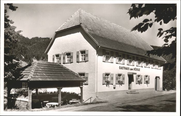 Niederwasser Hornberg Schwarzwald Gasthaus Pension Roessle