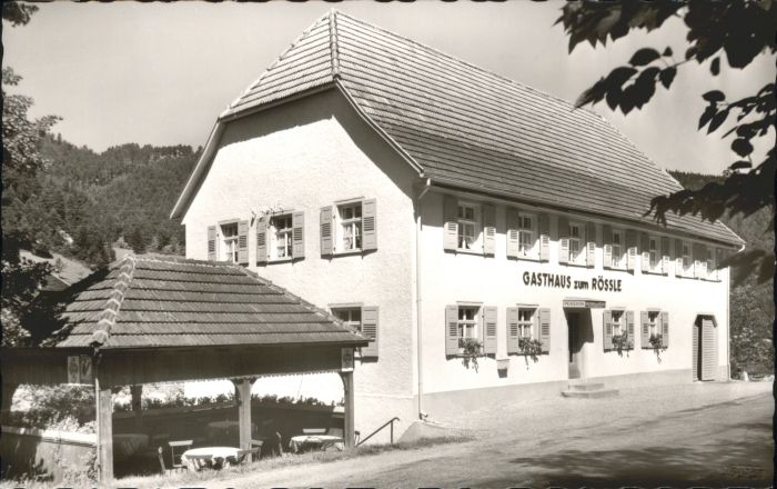 Niederwasser Hornberg Schwarzwald Gasthaus Pension Roessle