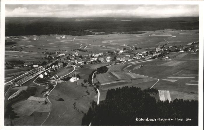Roetenbach Baden oeffingen Fliegeraufnahme *