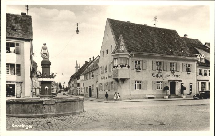 Kenzingen Gasthof zur Krone Brunnen