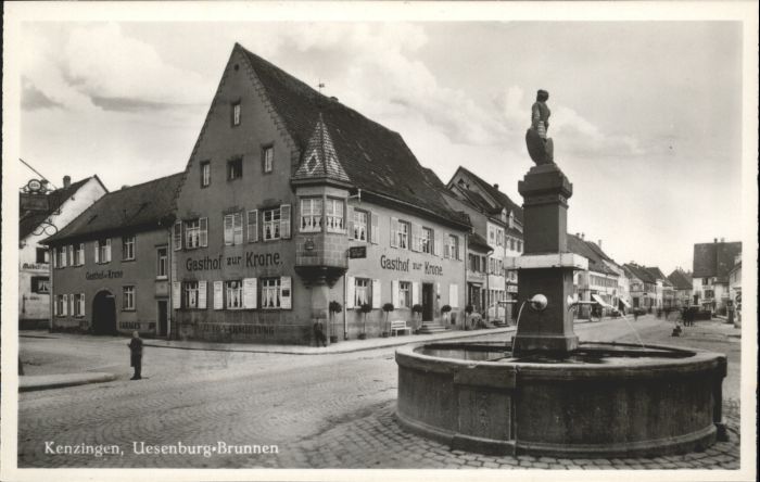 Kenzingen Uesenburg Brunnen Gasthof zur Krone