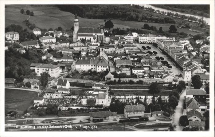 Tittmoning Salzach Oberbayern Fliegeraufnahme