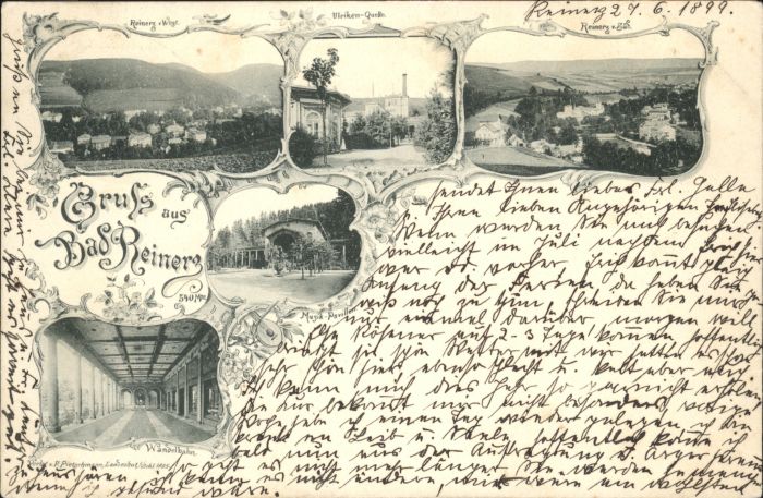 Bad Reinerz Ulriken-Quelle Musik Pavillon Wandelbah