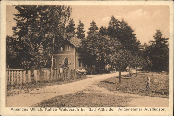 Bad Altheide Kaffee Waldesruh Amandus Ullrich