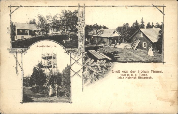 Hohen Mense Aussichtsturm Heinrich Rübartsch