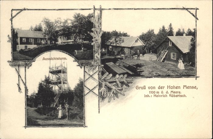 Hohen Mense Aussichtsturm Heinrich Rübartsch
