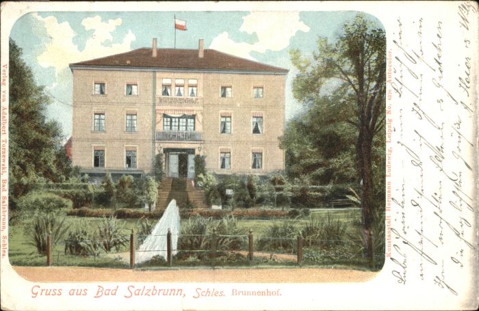 Bad Salzbrunn Szczawno-Zdroj Bad Salzbrunn Schlesien Brunnenhof