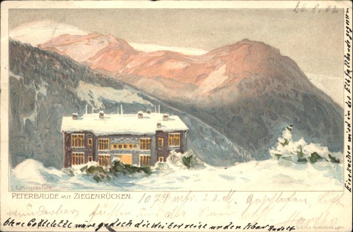 Peterbaude Ziegenrücken Künstler Morgenstern x